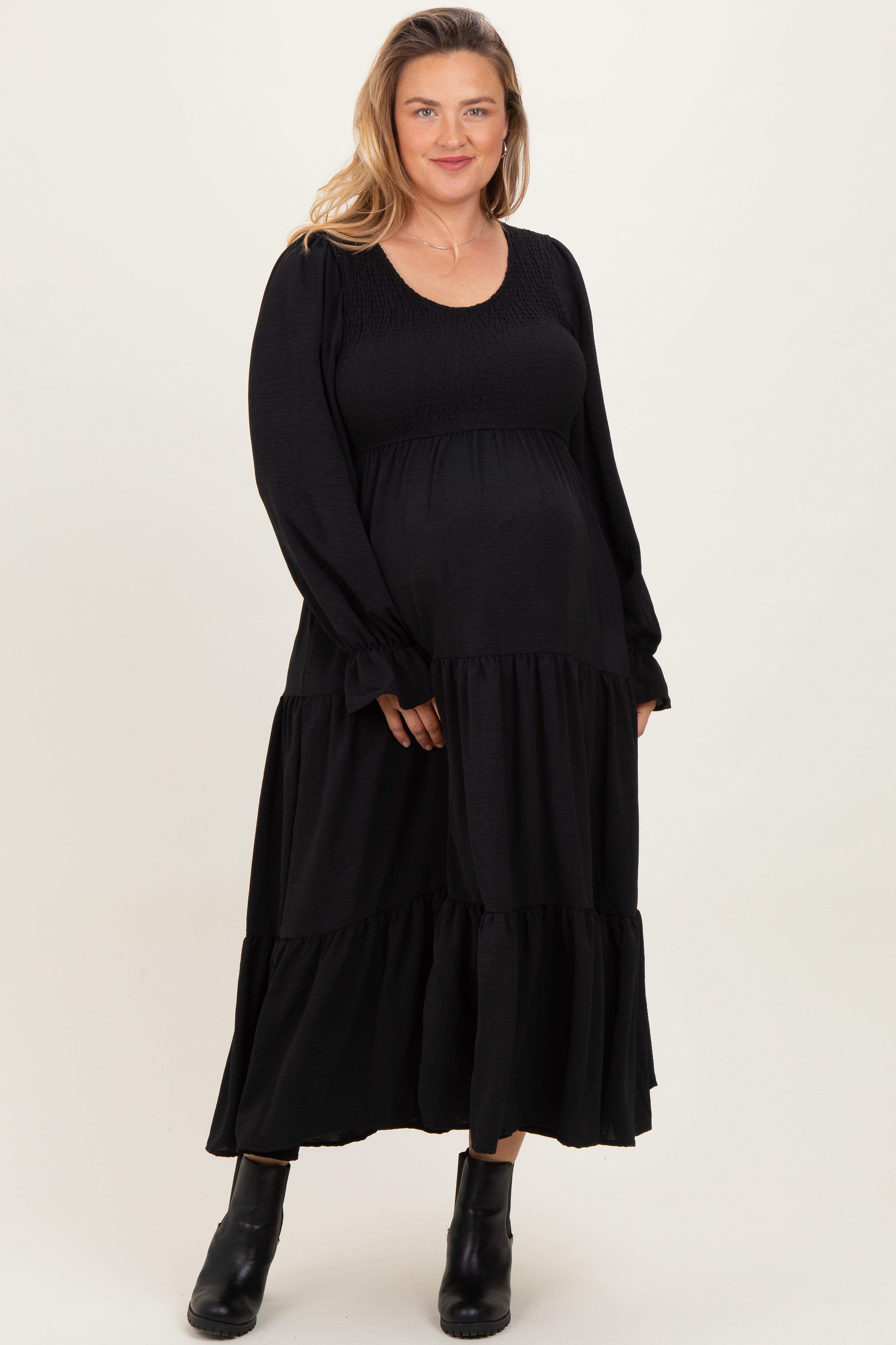 long black wrap dress Just Fab Dress (Black) main image 0