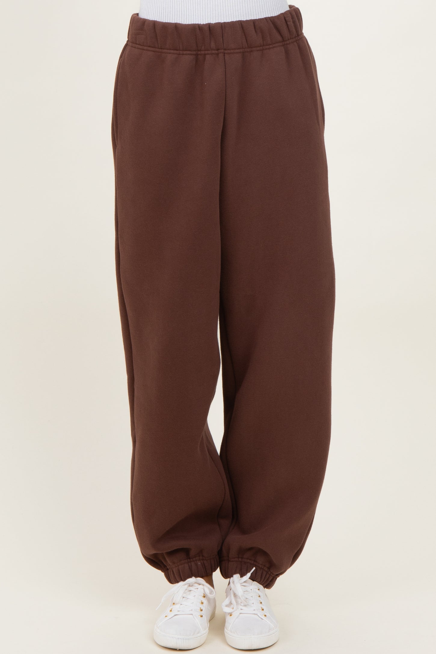 Brown Fleece Sweatpants