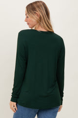 Forest Green Long Sleeve Top