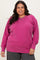 Fuchsia Vintage Wash French Terry Plus Pullover