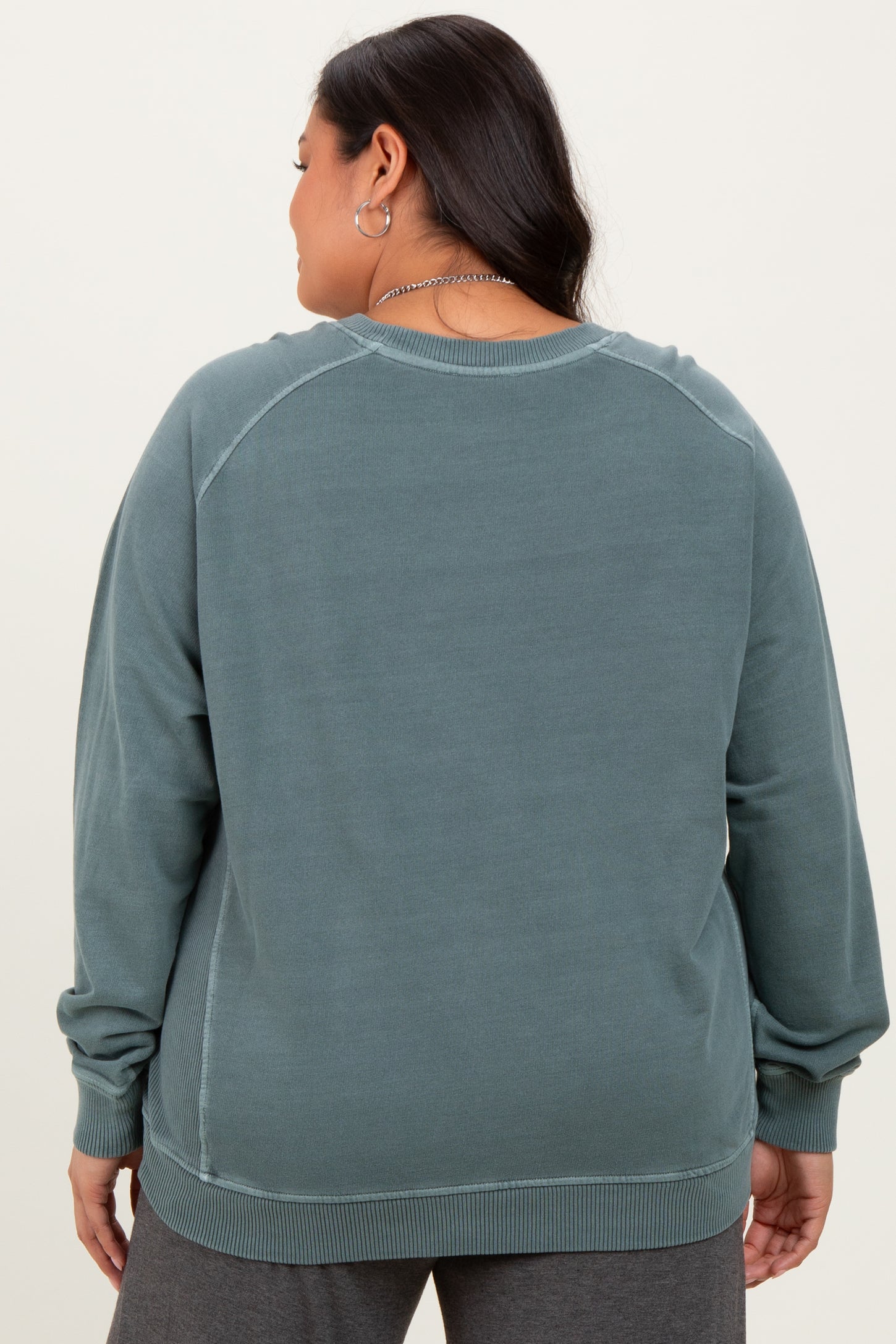 Jade French Terry Vintage Wash Plus Pullover