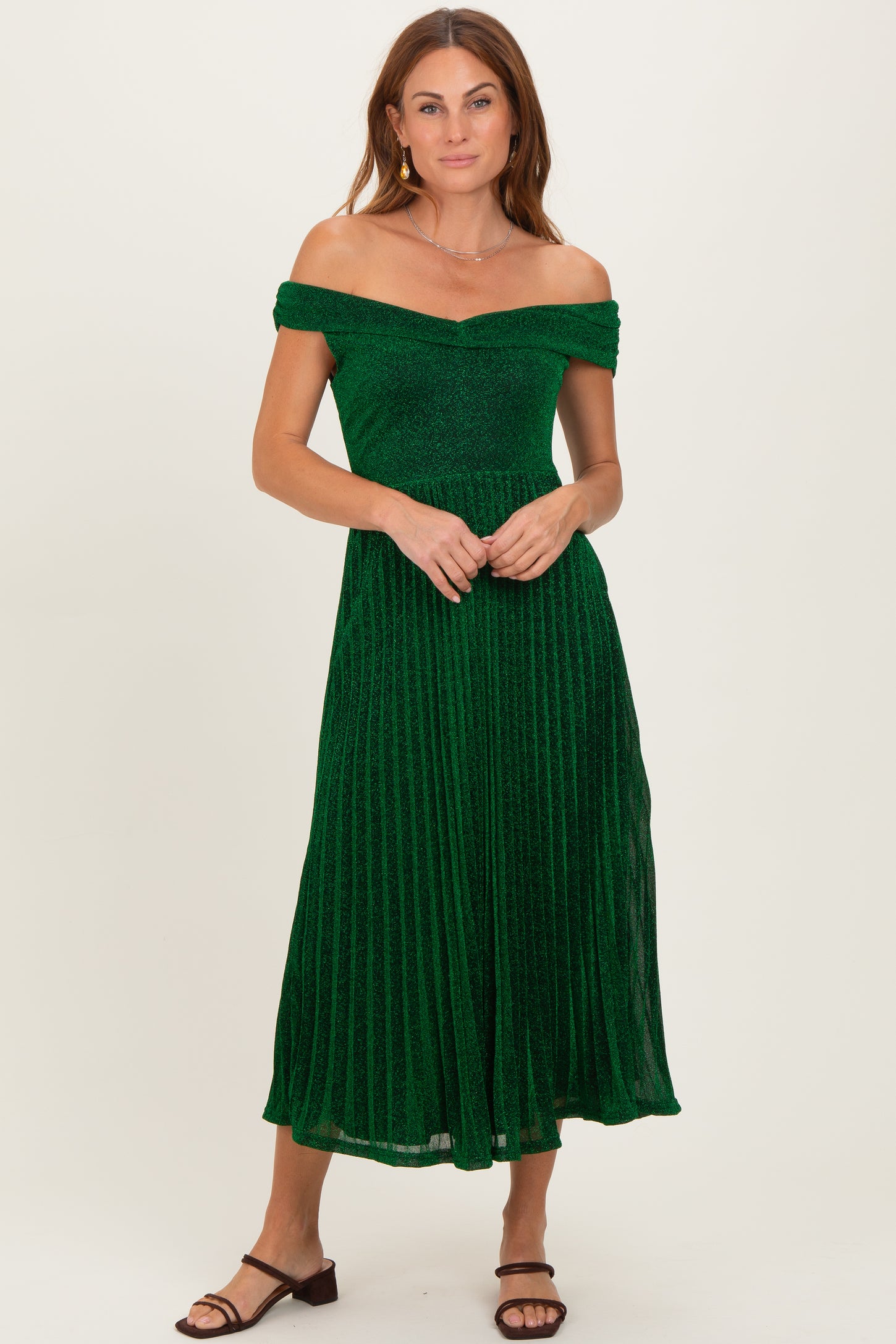 shimmer green dress Sparkly Darling Emerald Green Sequin Long Sleeve Wrap Dress