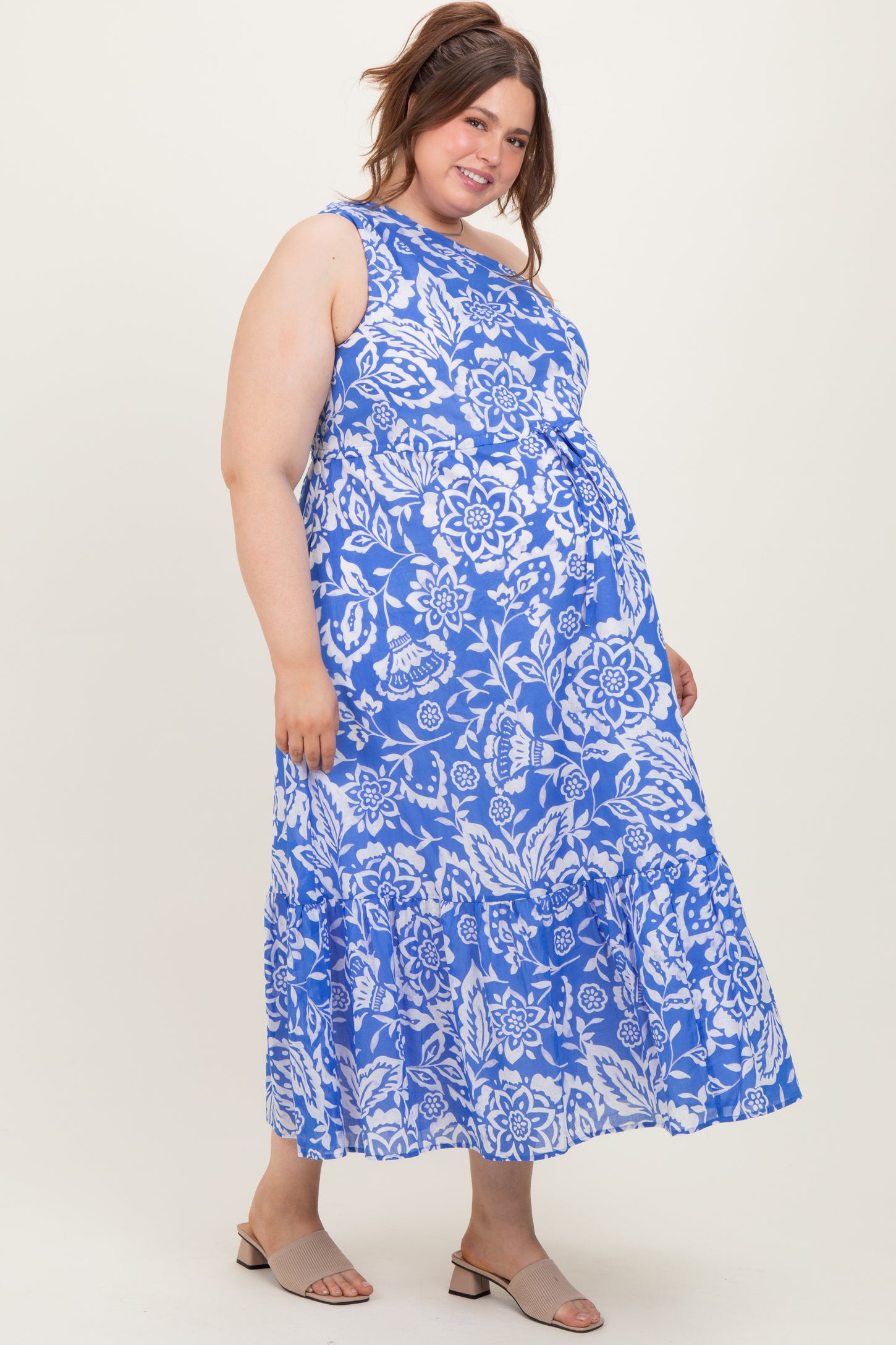 royal blue plus size maxi dress Sun's Out Maxi Dress