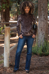 Navy Dark Wash Bootcut Maternity Jeans