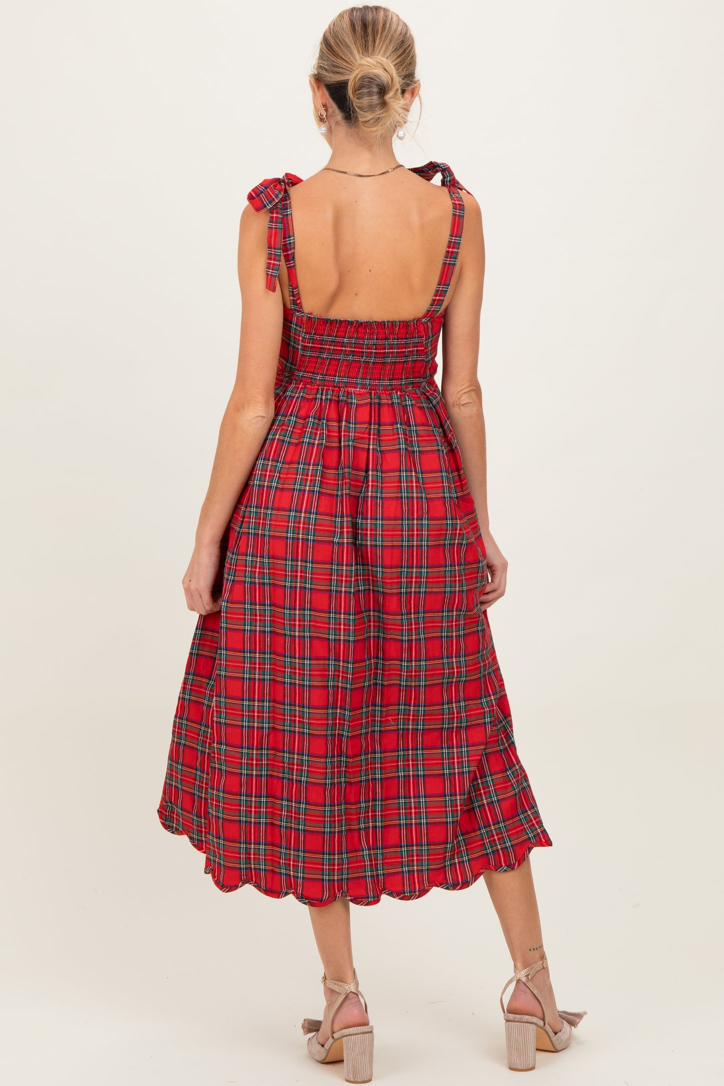 red plaid maternity dress Lyckli Maternity Clothes Maternity Dress Summer Pregnant Clothes Red Plaid Maternity Dress Comfortable Vacation