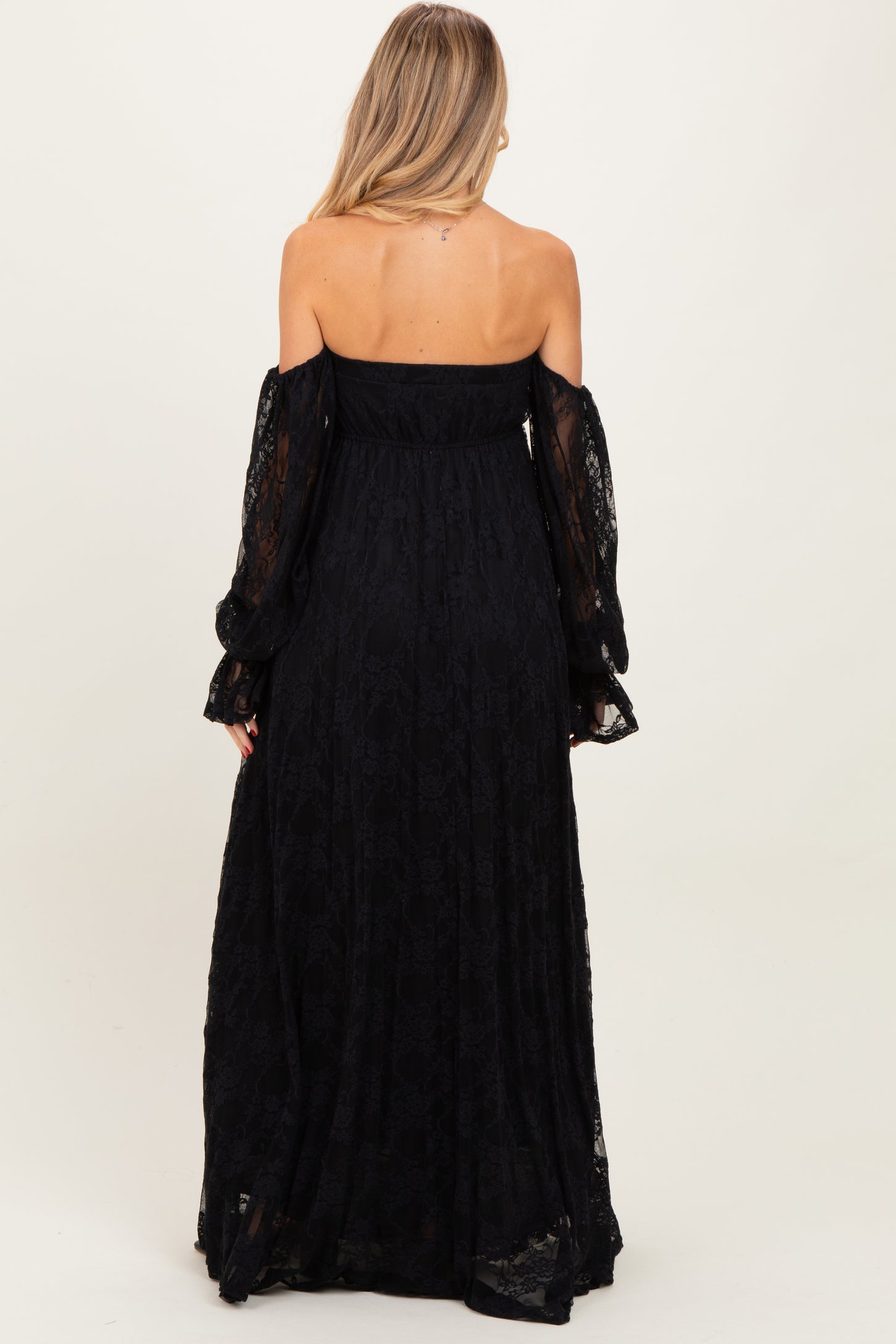 black lace off the shoulder dress Bandage With Trim | Long Sleeve Bodycon Cocktail Dress | Elegant Knee Length Party Dress while the drape detail adds a touch of refinement Plus Size - Special Occasion