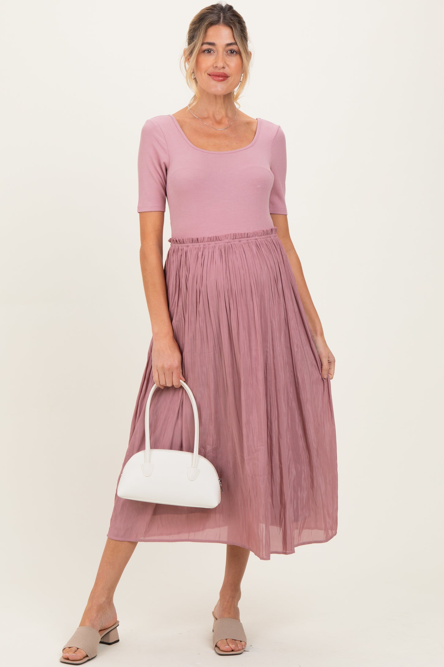 pleated ballet dress Blush Pleated Ballet Dress ALEXANDRA-KING