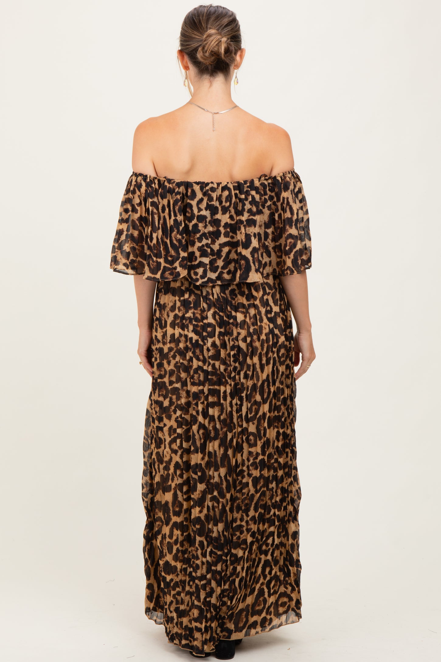 off shoulder leopard dress Leopard Luxe Dress - Sexy Off-Shoulder Leopard Print