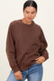 Brown Fleece Sweatshirt