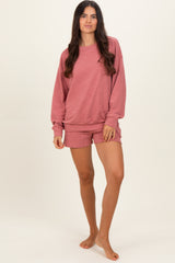Rose Pullover & Shorts Set