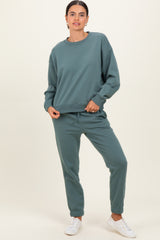 Jade Fleece Long Sleeve Pullover & Jogger Set
