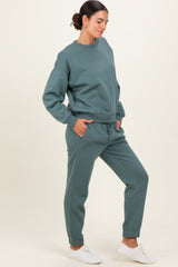 Jade Fleece Long Sleeve Pullover & Jogger Set