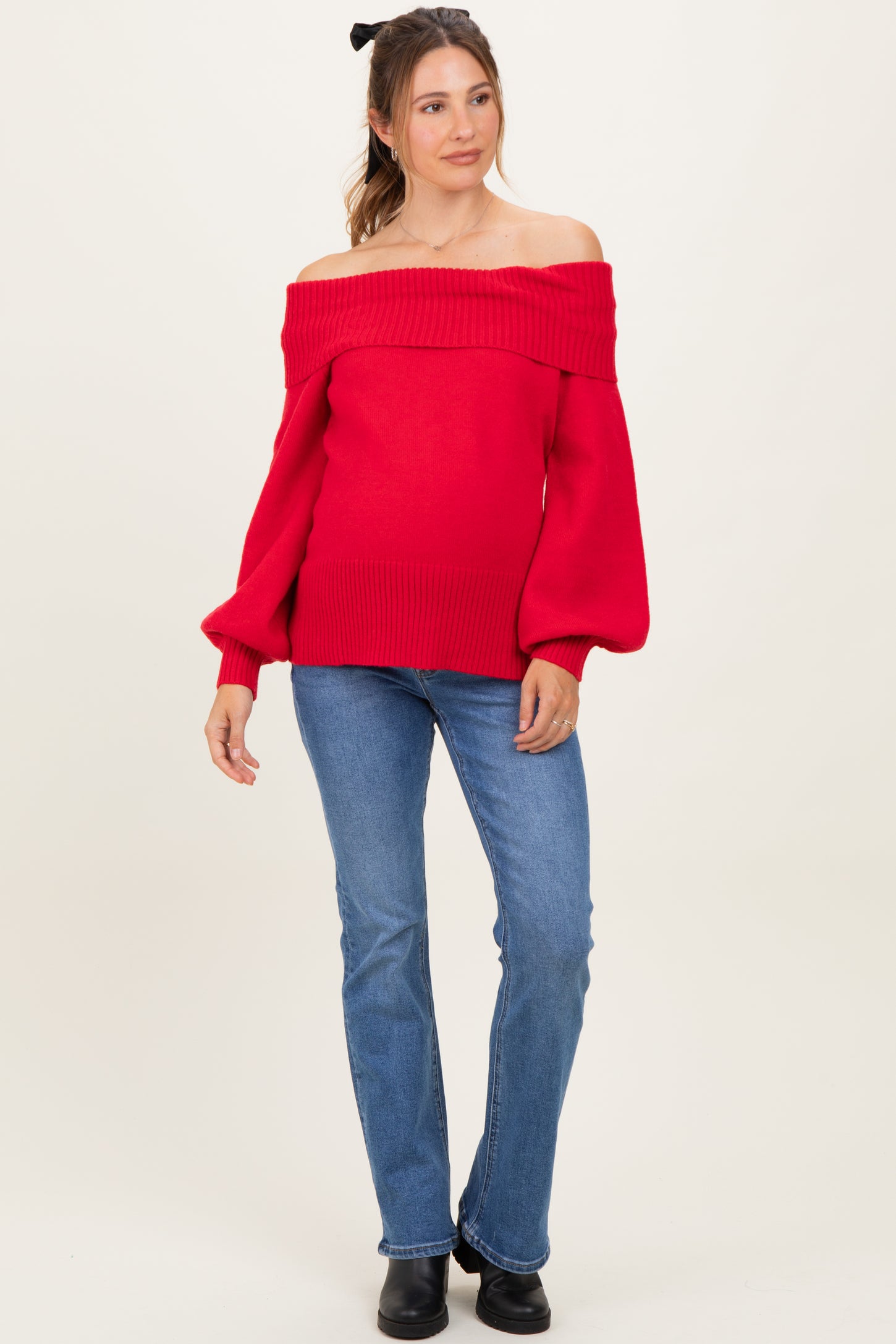 Blue Classic Wash Maternity Bootcut Jeans