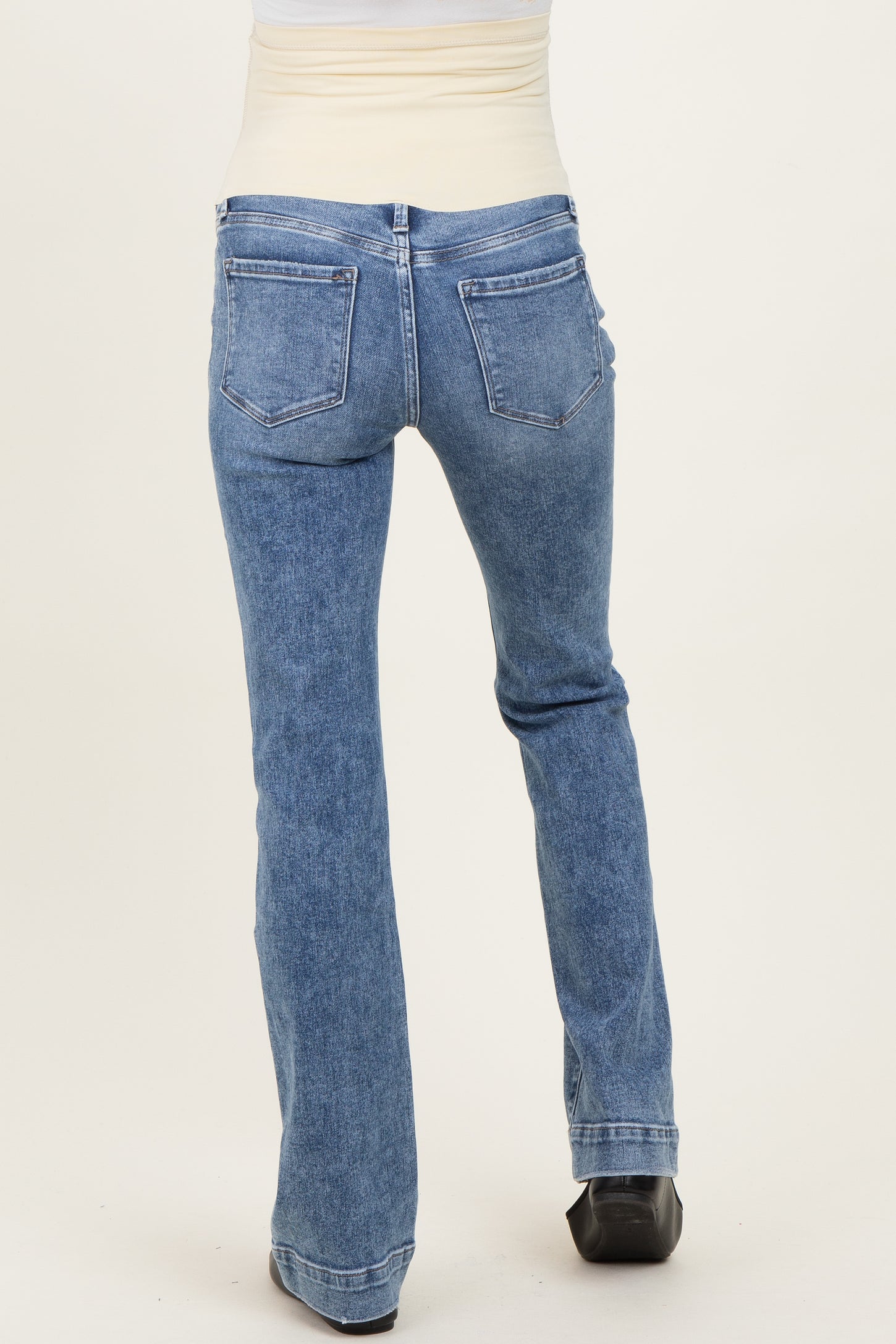 Blue Vintage Wash Maternity Bootcut Jeans