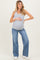 Blue Classic Medium Wash Wide Leg Maternity Jeans