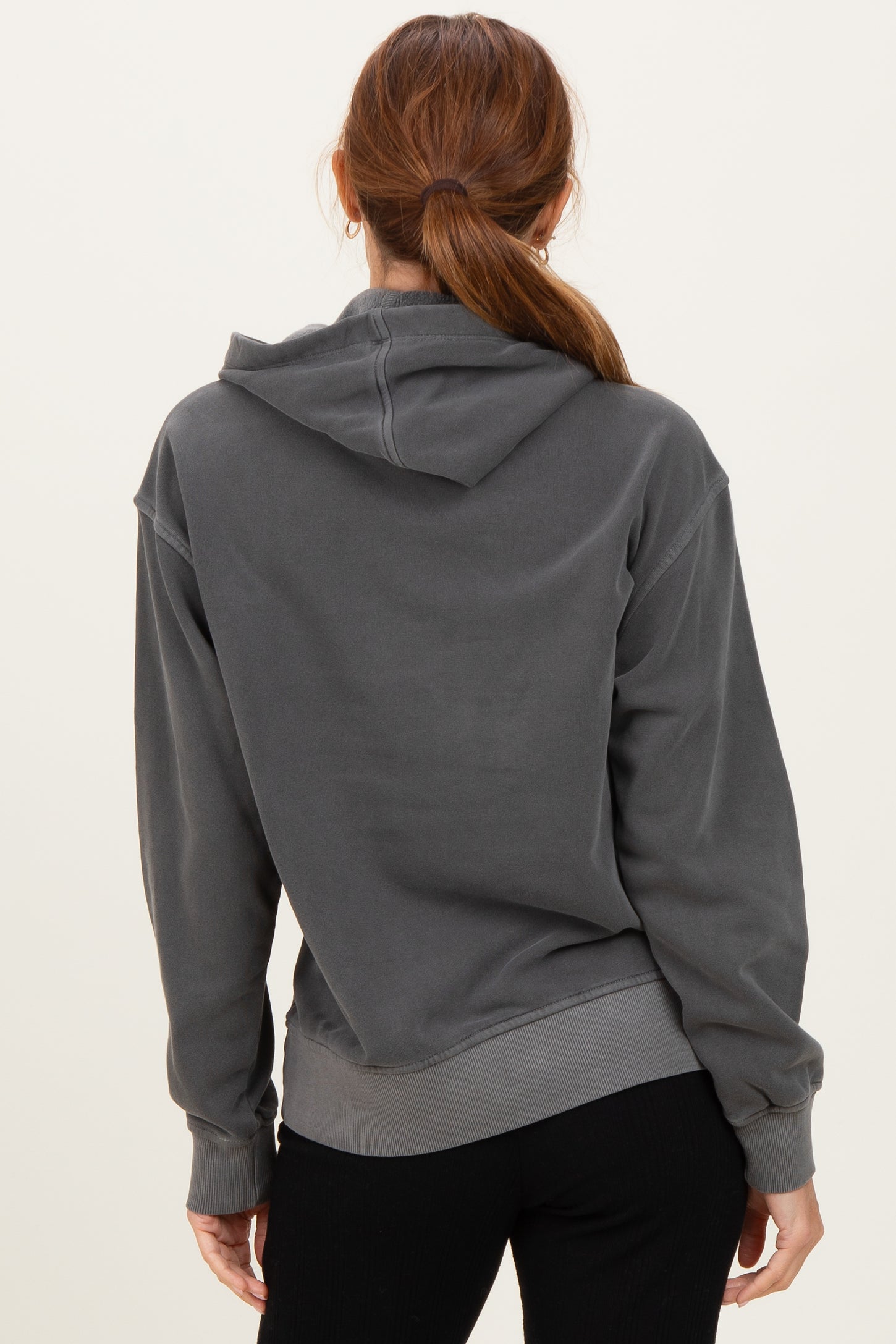 Charcoal Soft Fleece Pocket Hoodie