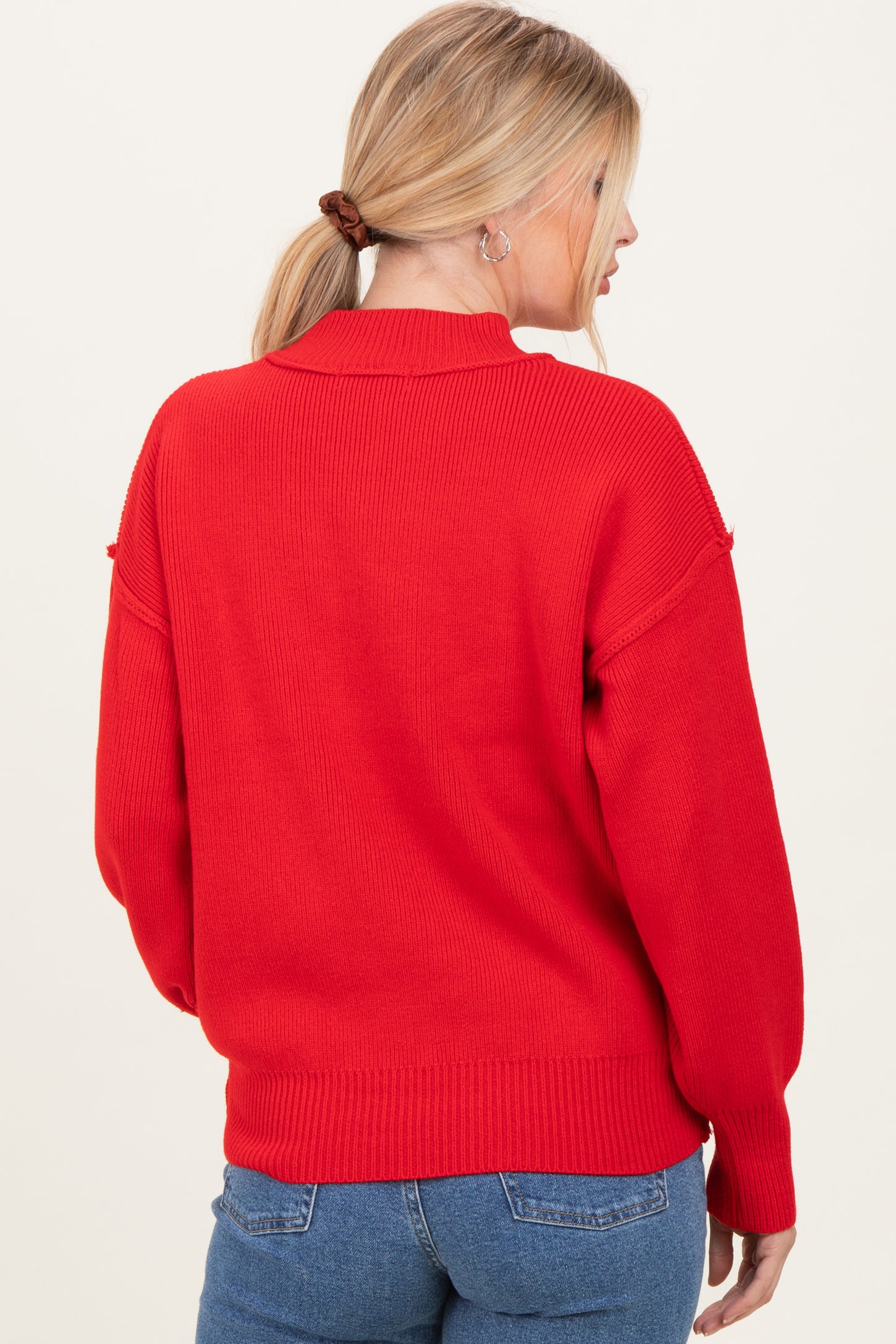 Ruby Wide Neck Drop Shoulder Sweater