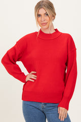 Ruby Wide Neck Drop Shoulder Maternity Sweater