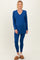 Navy Brushed Knit Maternity Oversized Top and Legging Set