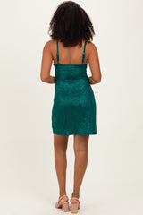 Green Sequin Sleeveless Mini Dress