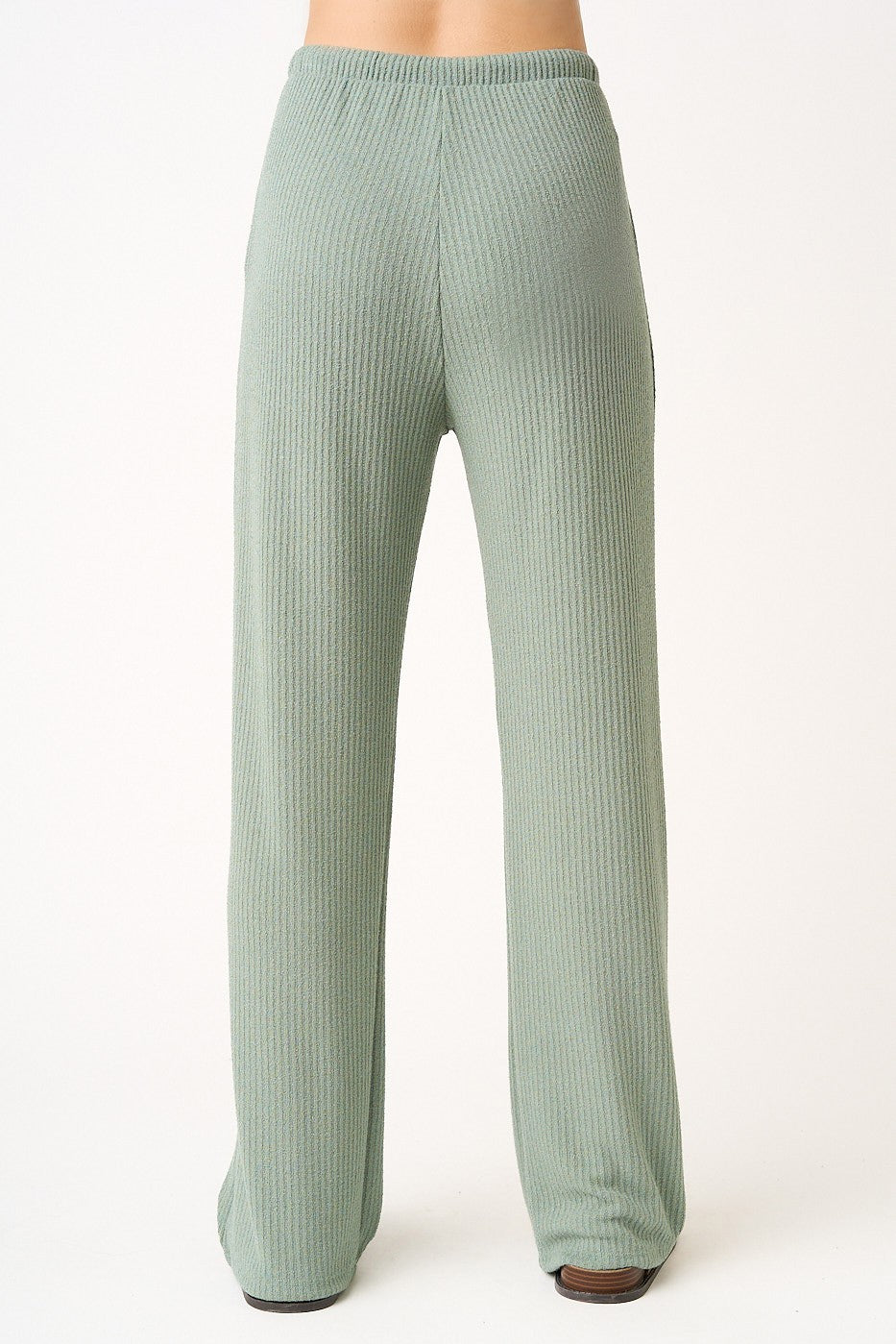 Sage Rib Knit Tank and Pant Set