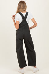 Charcoal Barrel Leg Maternity Overalls