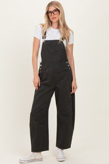 Charcoal Barrel Leg Maternity Overalls