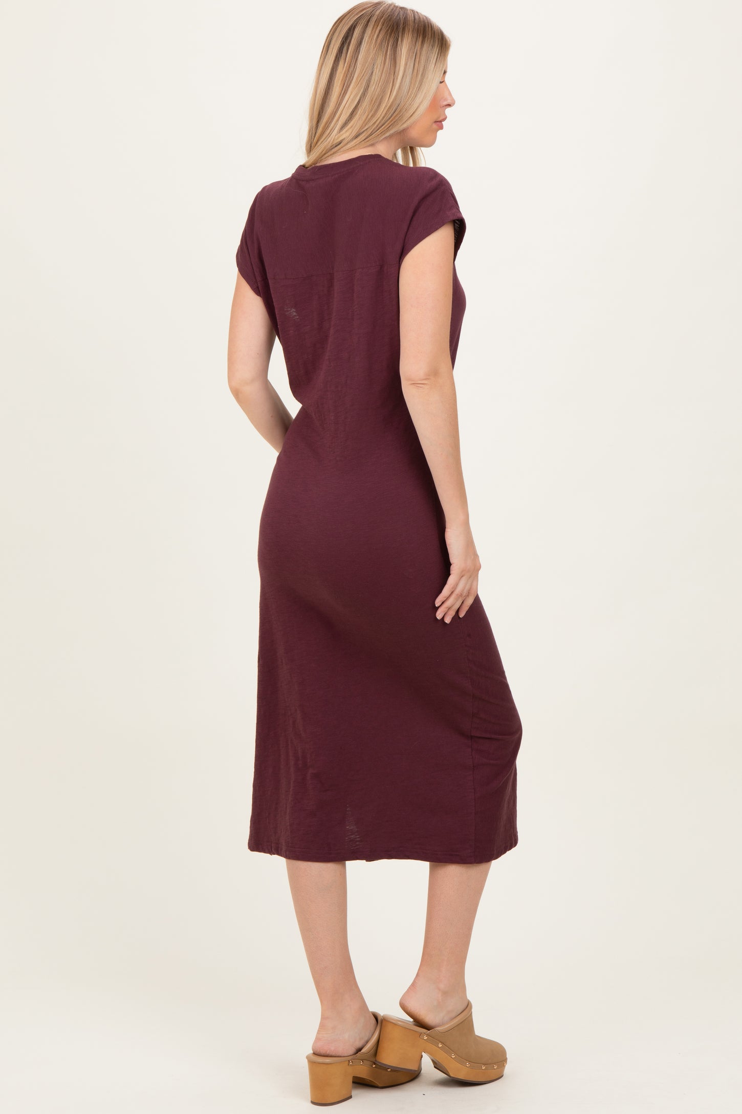 tie side midi dress Side Tie Midi Dress M