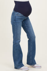 Blue Vintage Wash Bootcut Maternity Jeans