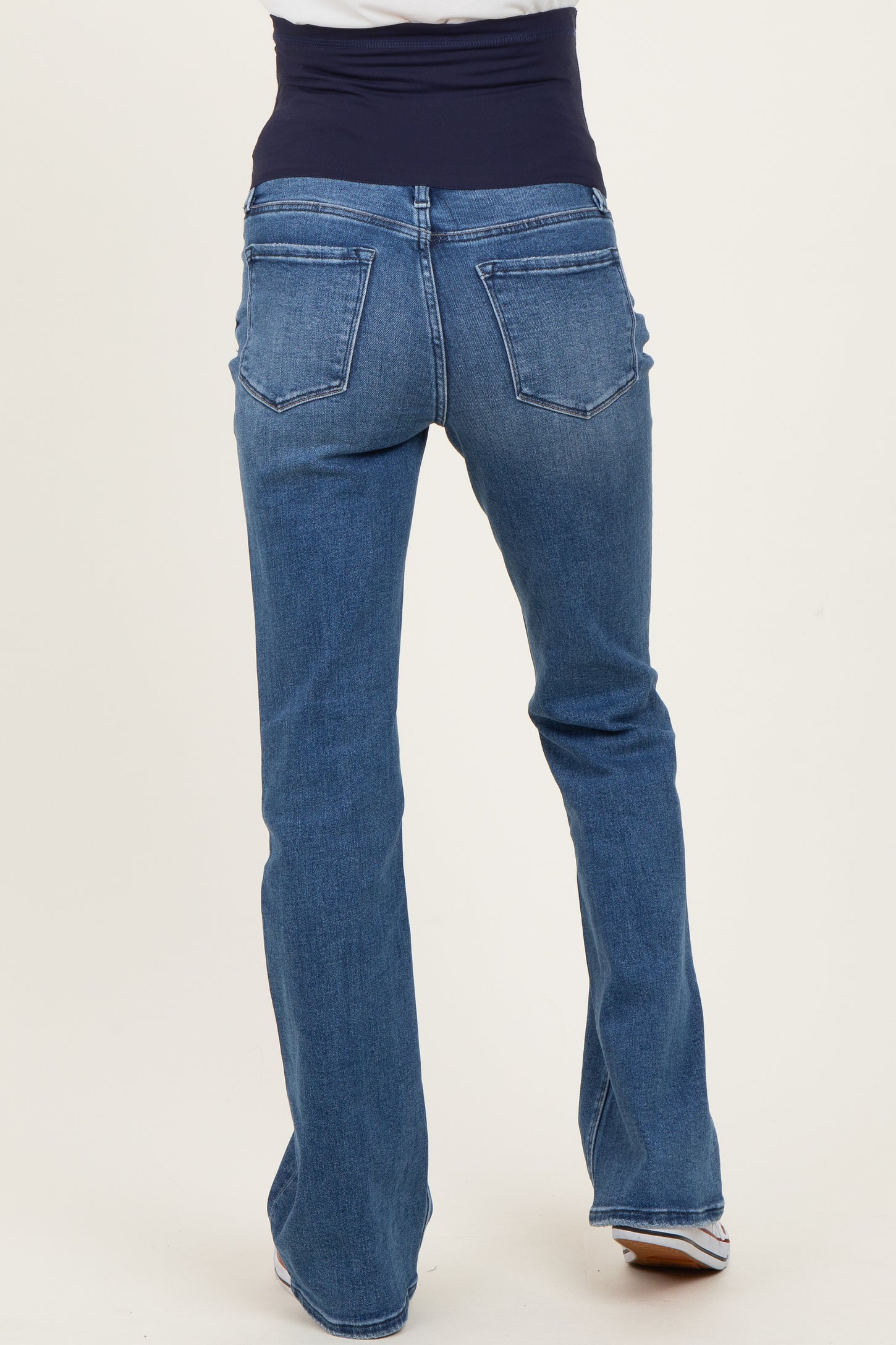 Blue Vintage Wash Bootcut Maternity Jeans
