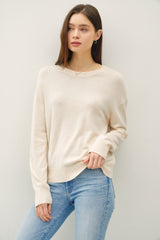Oatmeal Classic Crew Neck Sweater