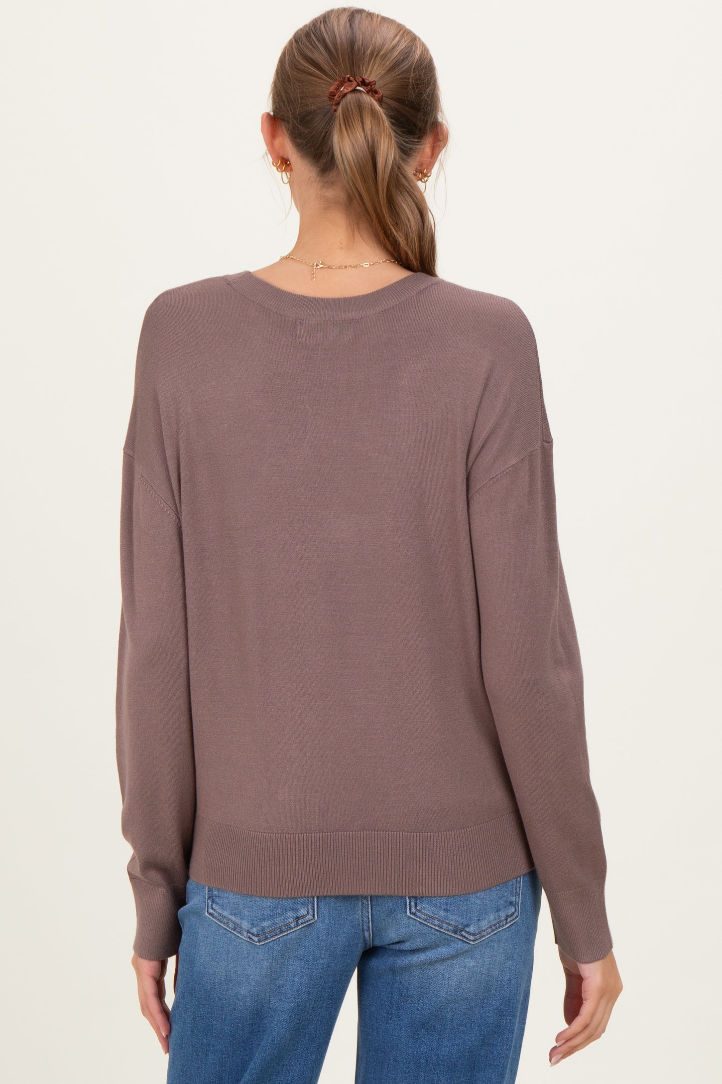 Cocoa Classic Crew Neck Maternity Sweater