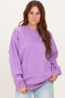 Lavender Oversized Fleece Sweatshirt