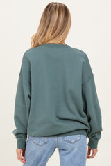 Ash Jade Oversized Maternity Fleece Sweatshirt