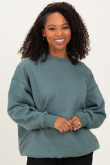 Ash Jade Oversized Maternity Fleece Sweatshirt