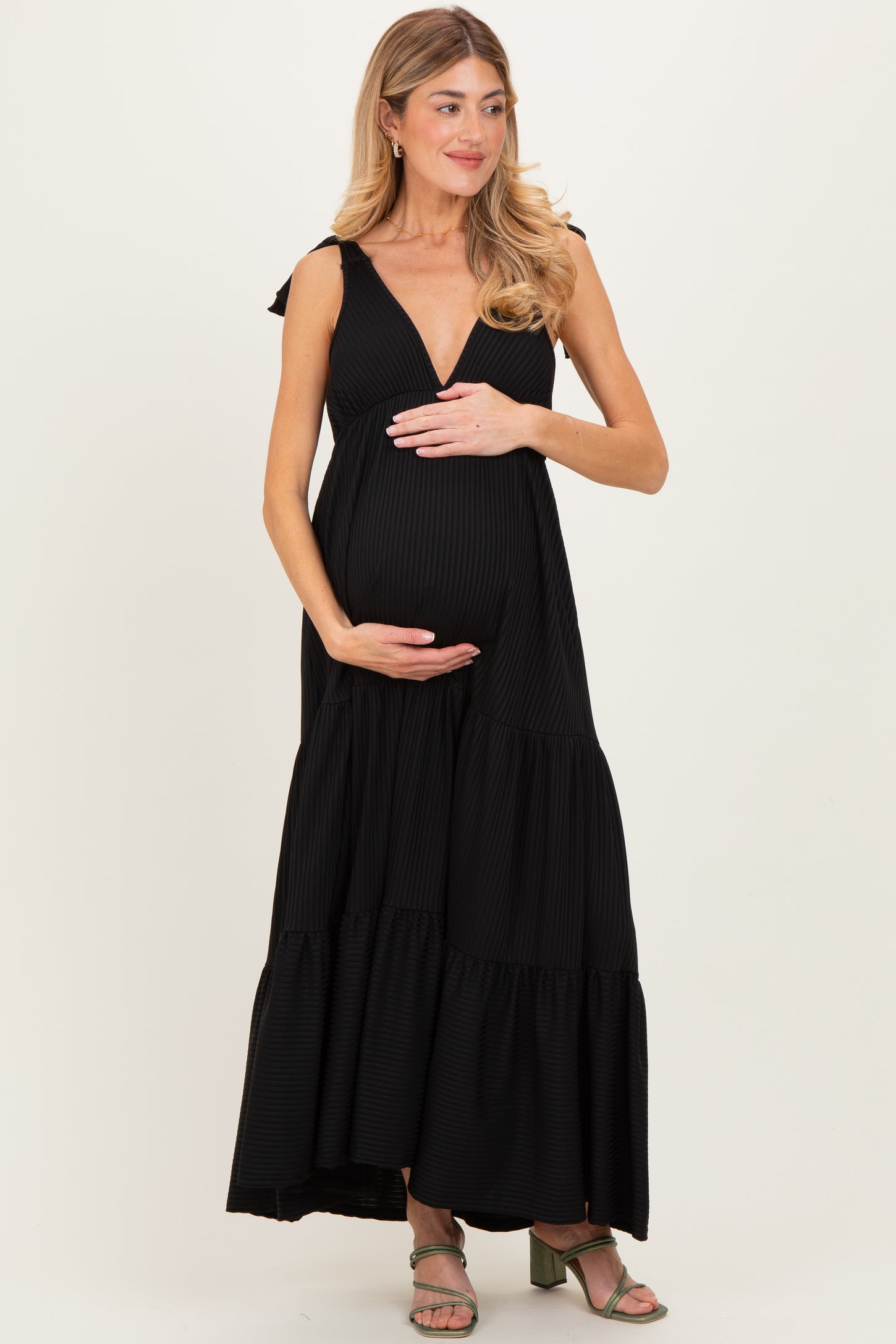 maternity black tie dresses Tiffany Rose Galaxy Maternity Gown (Constellation Black)