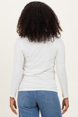 Cream Long Sleeve Top