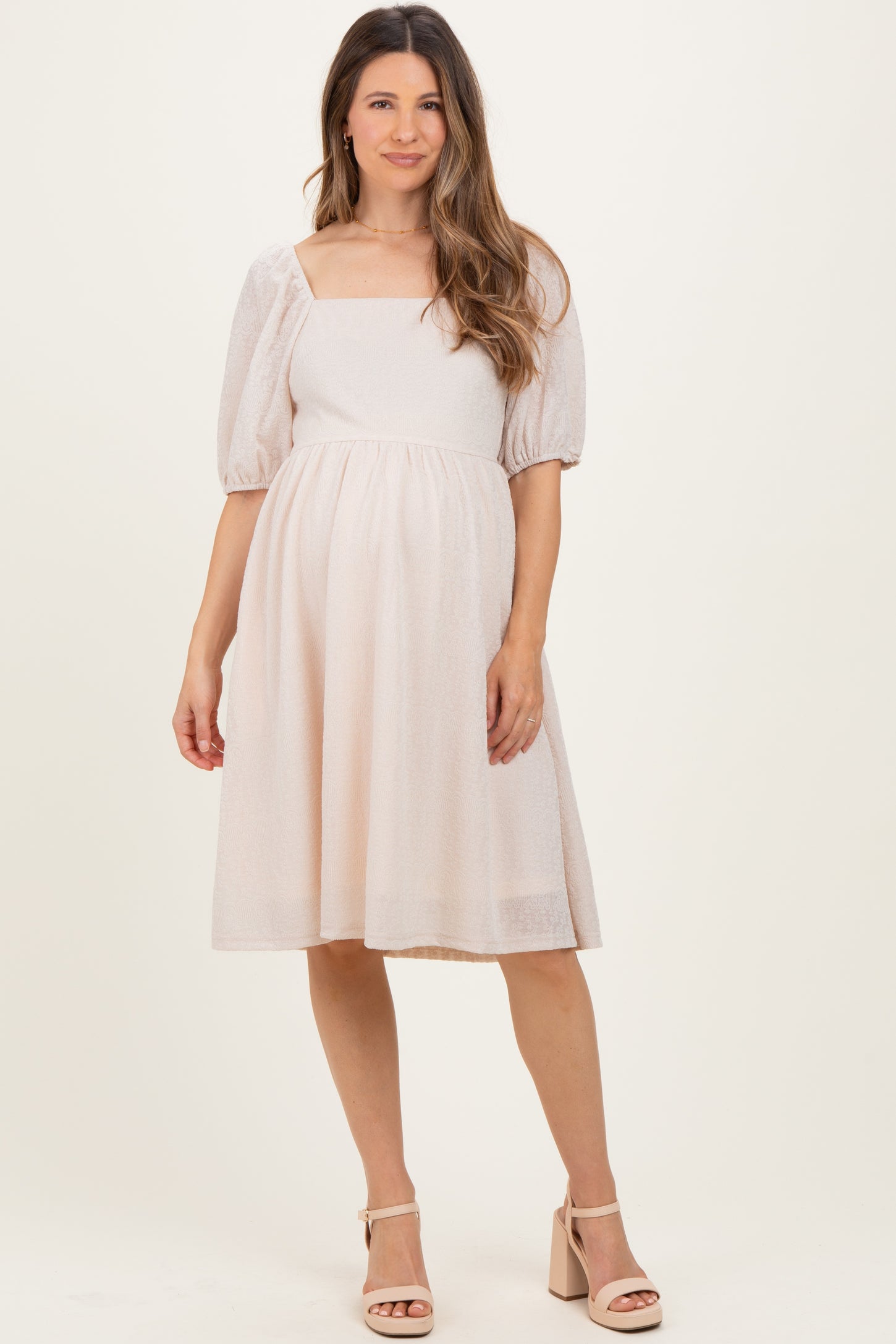 beige lace maternity dress Women's Bohemian Skirt Maternity Beige Lace Women's Gown Maxi Photography Dress at Amazon Women's Clothing store