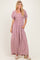 Dusty Pink Floral Wide Leg Jumpsuit