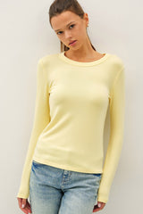 Yellow Long Sleeve Top