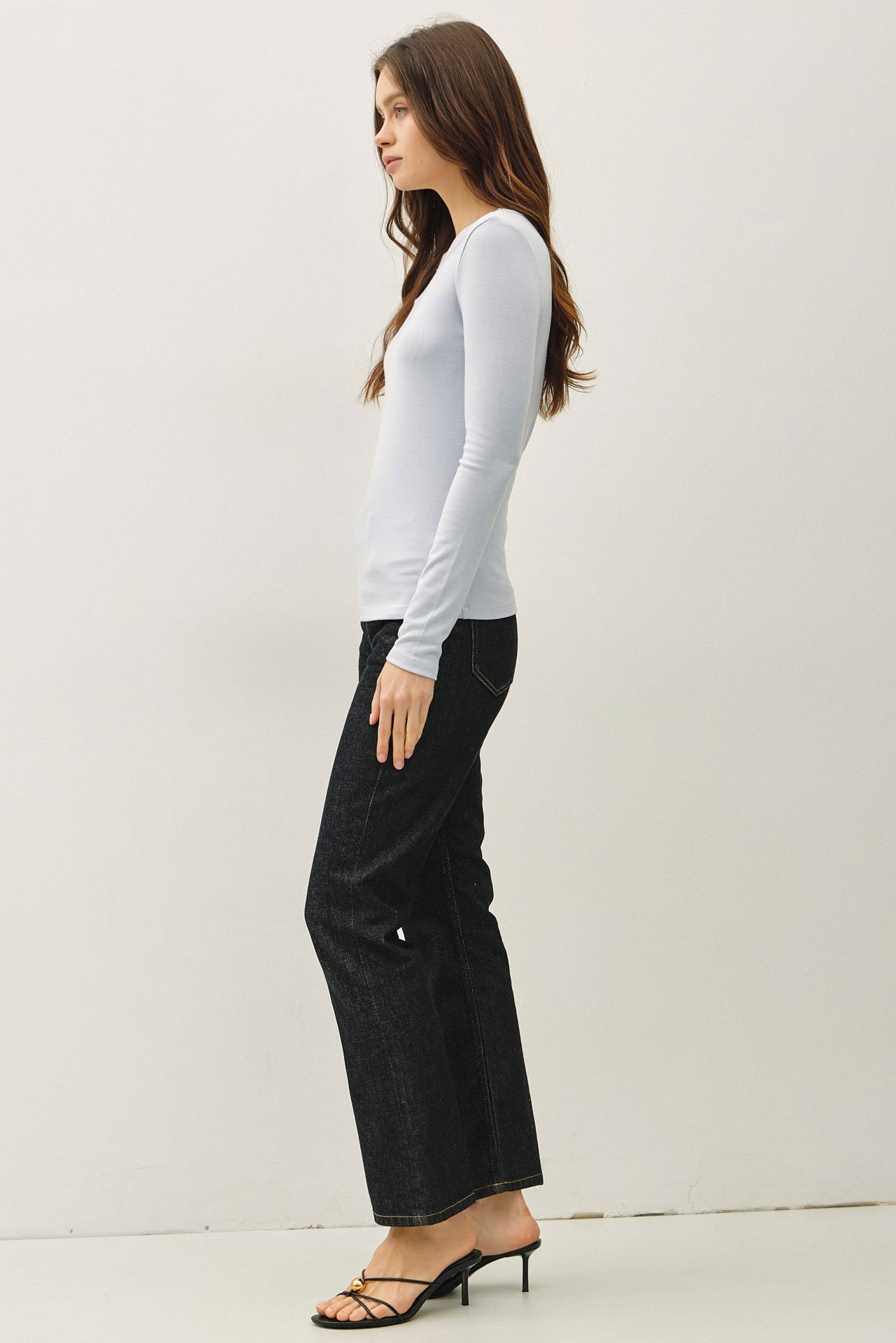 Baby Blue Long Sleeve Top