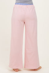 Light Pink Contrast Waistband Lounge Pants
