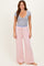 Light Pink Contrast Waistband Lounge Pants
