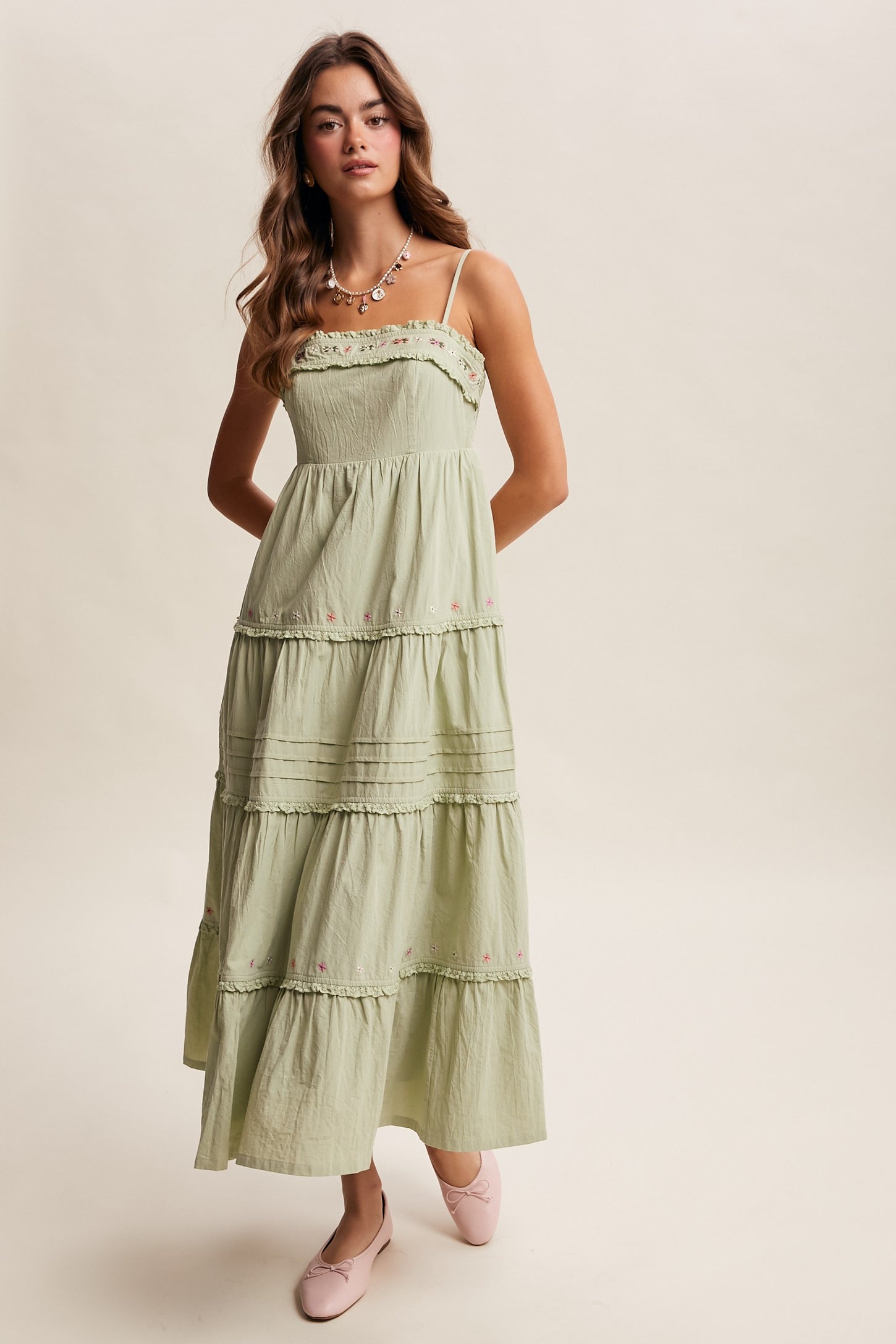 frill tiered maxi dress Ophelia Ruffle Tiered Maxi Dress South Moon Under