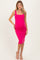 Fuchsia Square Neck Maternity Tank Dress
