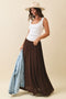 Chocolate Mesh Maxi Skirt