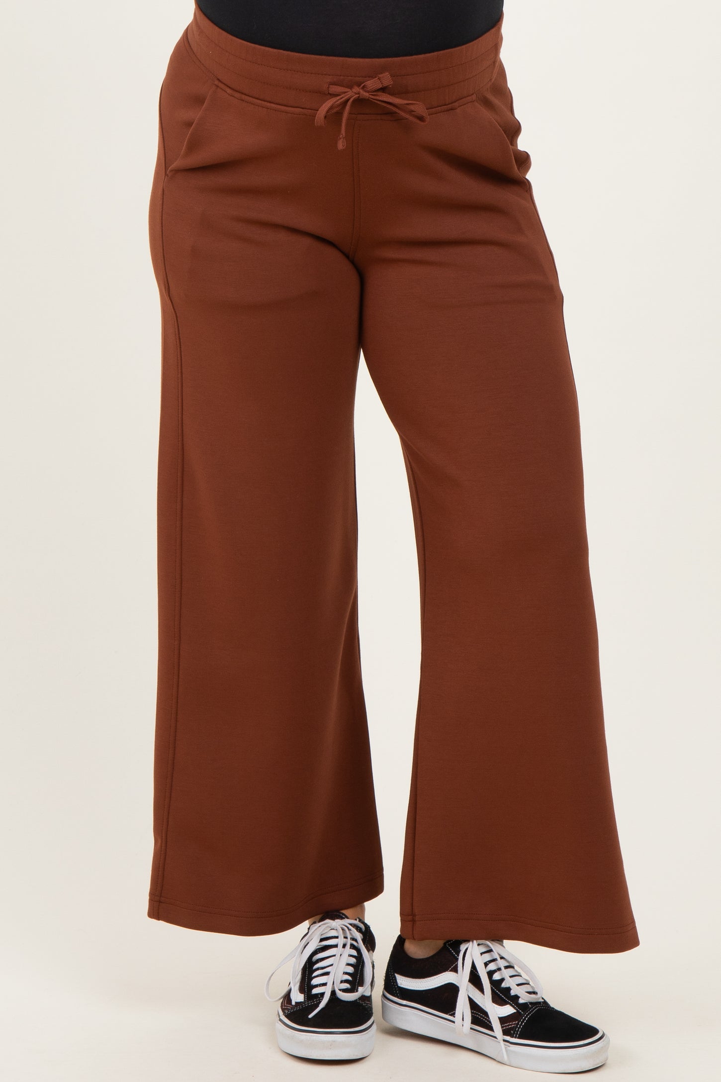 Chestnut Ankle Wide Leg Maternity Lounge Pants