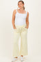 Light Yellow Ankle Wide Leg Maternity Lounge Pants