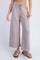 Heather Taupe Ankle Wide Leg Lounge Pants
