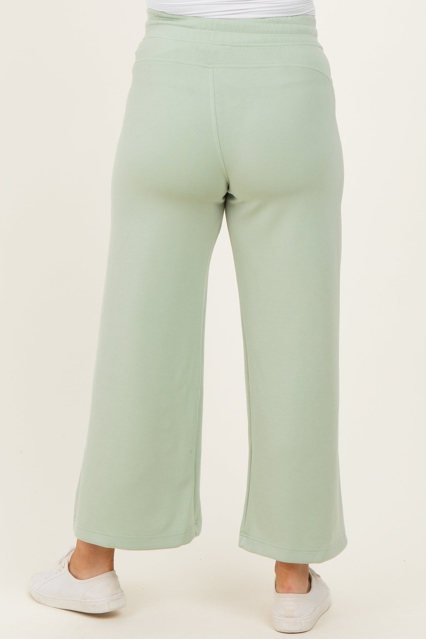 Pistachio Ankle Wide Leg Maternity Lounge Pants